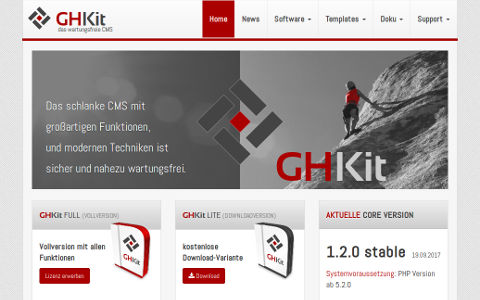 Portfolio GHKit Homepage ghkit.net